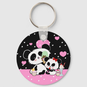 pandas "panda bears" "panda bear baby" "kawaii pan key ring