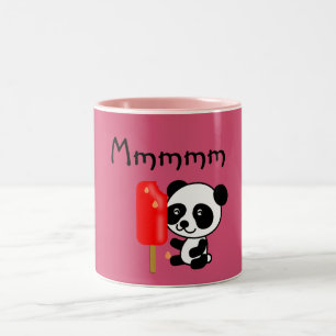 pandas "panda bears" "panda bear baby" "kawaii pan Two-Tone coffee mug