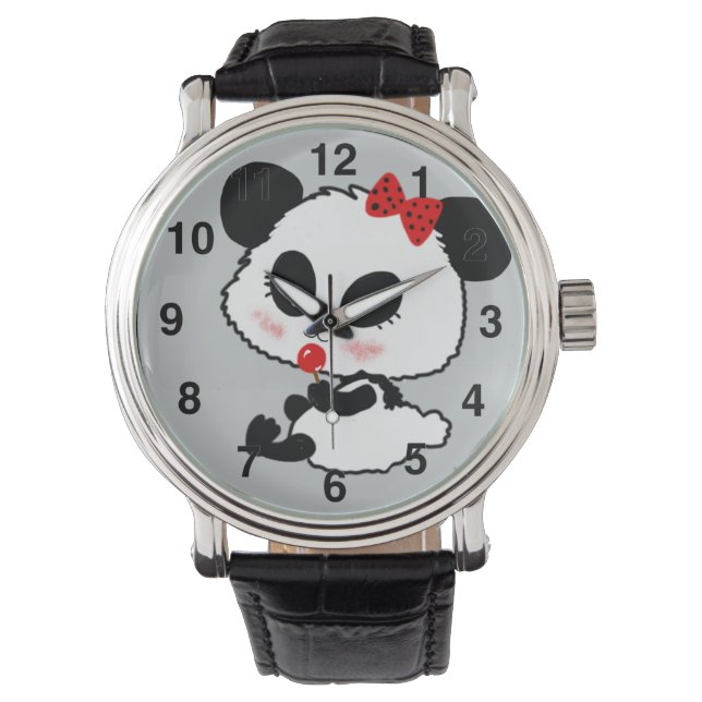 pandas "panda bears" "panda bear baby" "kawaii pan watch (Front)