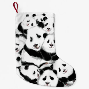 Pandas - Pandemic - Big Hugs - Drawing Collections Small Christmas Stocking