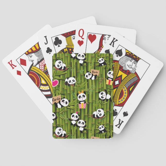Panda's Pattern 2 Playing Cards (Back)