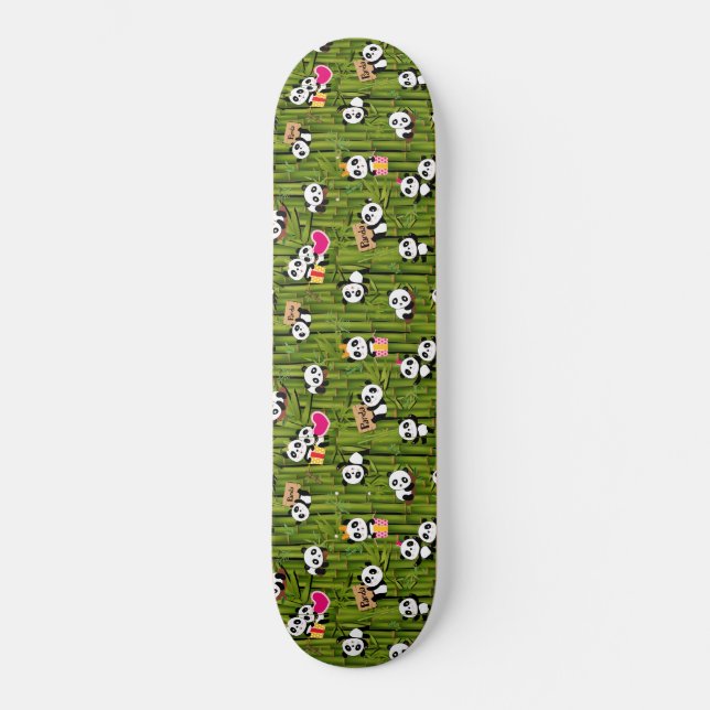 Panda's Pattern 2 Skateboard (Front)