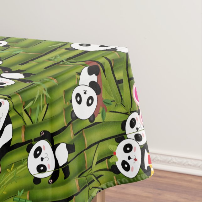 Panda's Pattern 2 Tablecloth (In Situ)
