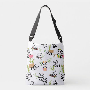 Panda's Pattern Crossbody Bag