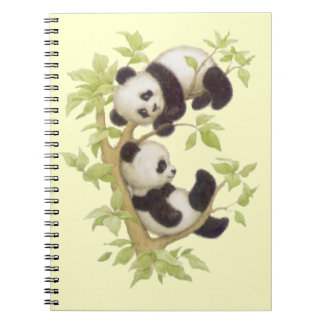 Panda's Playing in a Tree Notebook