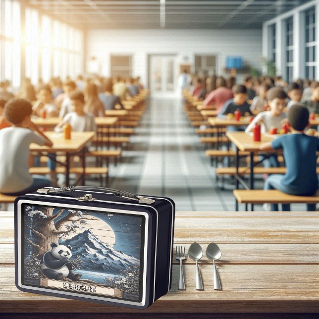 Panda's Quiet Nook: Bamboo Delight Metal Lunch Box (Creator Uploaded)