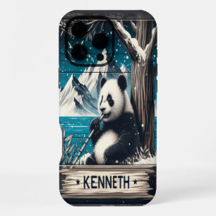 Panda's Quiet Spot: Bamboo Delight iPhone 16 Pro Max Case