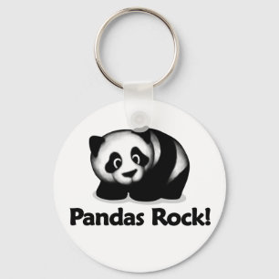 Pandas Rock! Key Ring