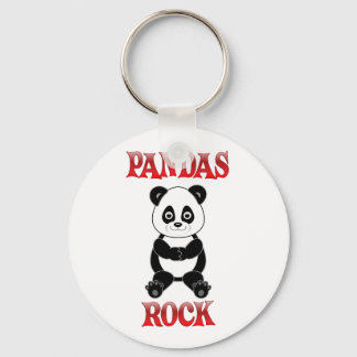 Pandas Rock Key Ring