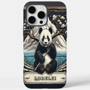 Panda's Secluded Perch: Bamboo Repose iPhone 16 Pro Max Case