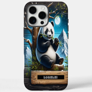 Panda's Secluded Spot: Bamboo Bite iPhone 16 Pro Max Case
