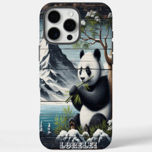 Panda's Secluded Spot: Bamboo Contentment iPhone 16 Pro Max Case