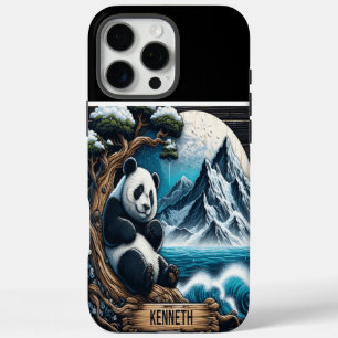 Panda's Treetop Retreat: Bamboo Delight iPhone 16 Pro Max Case