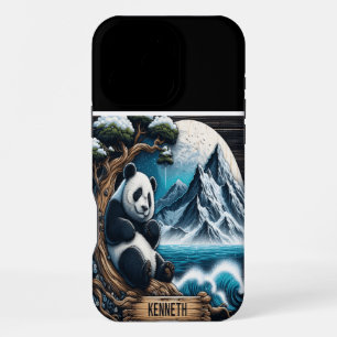 Panda's Treetop Retreat: Bamboo Delight iPhone 16 Pro Max Case
