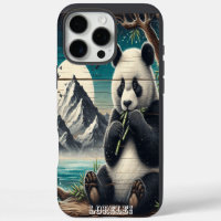 Panda's Wooded Perch: Bamboo Indulgence