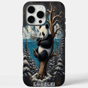Panda's Wooded Perch: Bamboo Repose iPhone 16 Pro Max Case