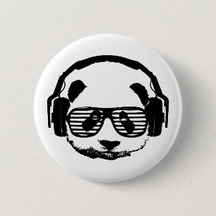 Pandaz In Da House 6 Cm Round Badge