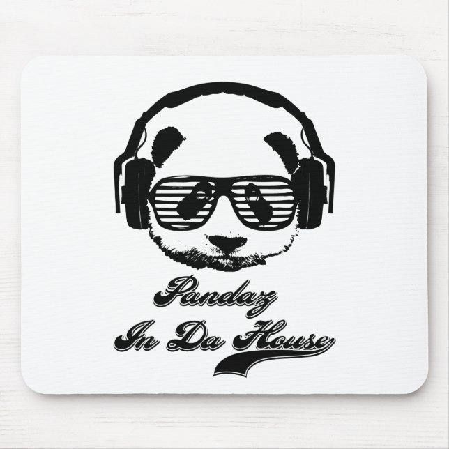 Pandaz In Da House Mouse Pad (Front)