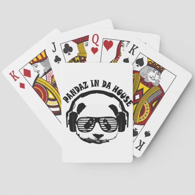 Pandaz In Da House Playing Cards (Back)