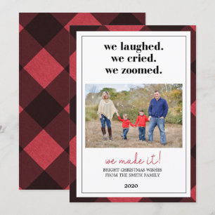 Pandemic Christmas Card, Zoom Christmas Card