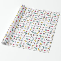 Pandemic Pattern Wrapping Paper