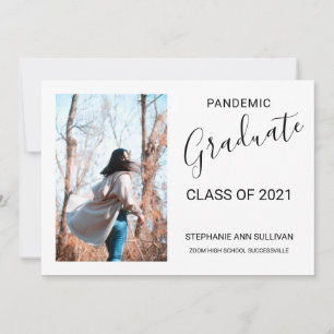 Pandemic Photo Graduation Announcement Card