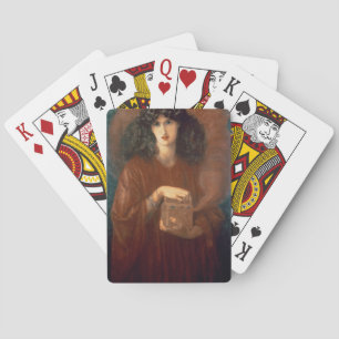 Pandora, 1871 (oil on canvas) playing cards