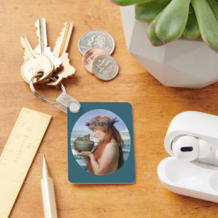 Pandora by Alma Tadema, Vintage Romanticism Key Ring