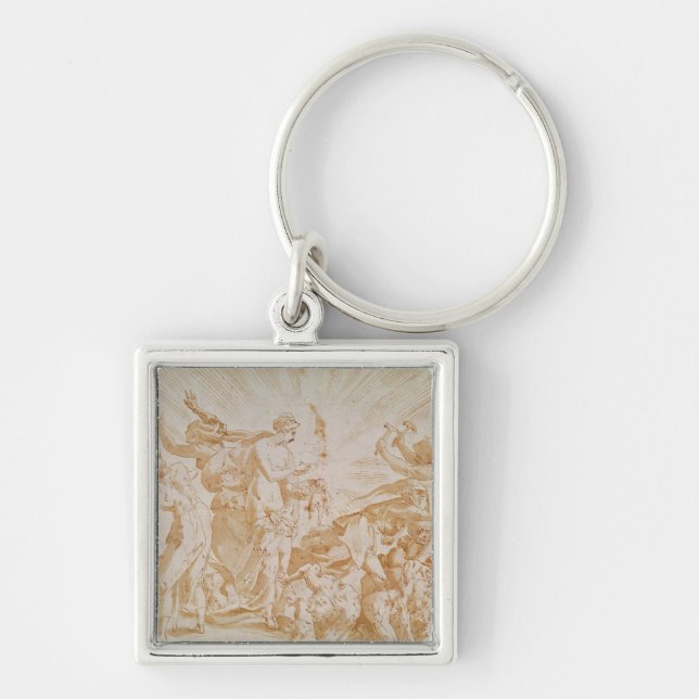 Pandora opening the box key ring (Front)