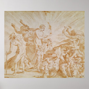 Pandora opening the box poster