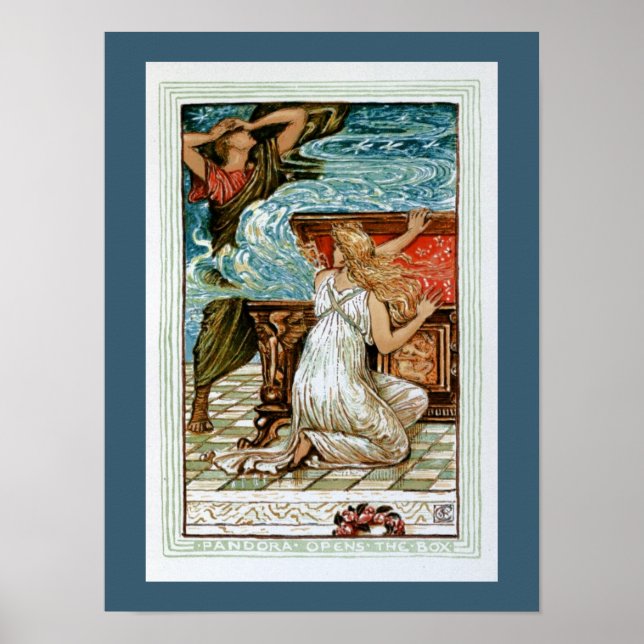 Pandora opens the Box Poster (Front)