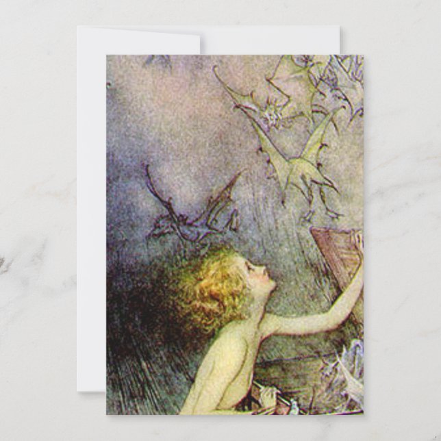 Pandora's Box By Arthur Rackham Invitation (Front)