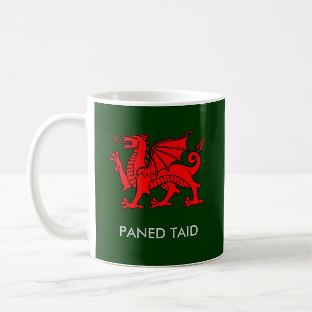 Paned Taid - Grandad's Cuppa in Welsh Coffee Mug (Left)