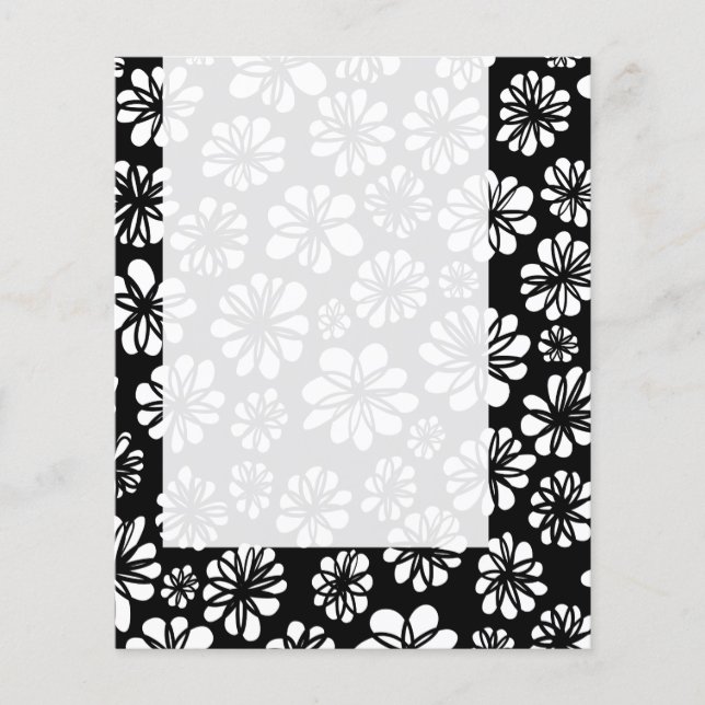Panel 052 - B&W Floral Flyer (Front)