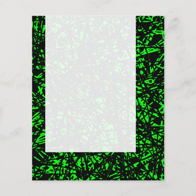Panel 066 - Abstract Lines - Green Flyer (Front)