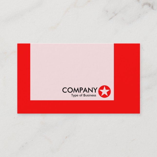 Panel - Colours - Star - Red Business Card (Front)