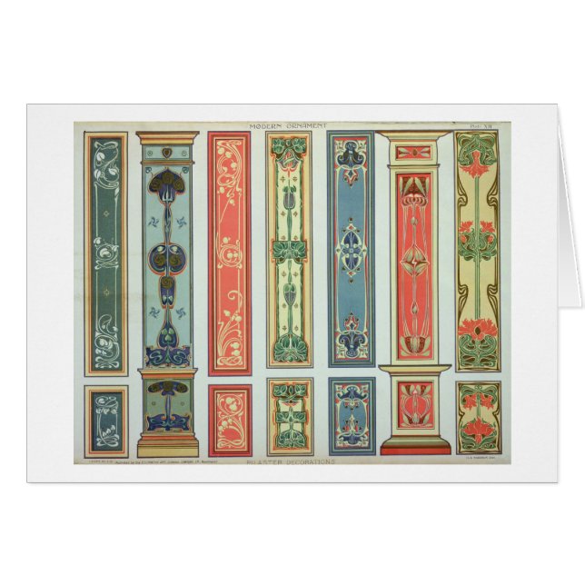 Panel designs, plate XII from 'Modern Ornament' pu (Front Horizontal)