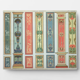 Panel designs, plate XII from 'Modern Ornament' pu Plaque