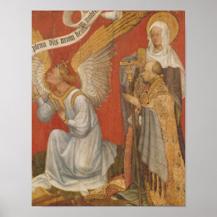 Panel from a diptych depicting the Angel Poster