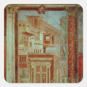 Panel from Cubiculum from the bedroom of the Square Sticker