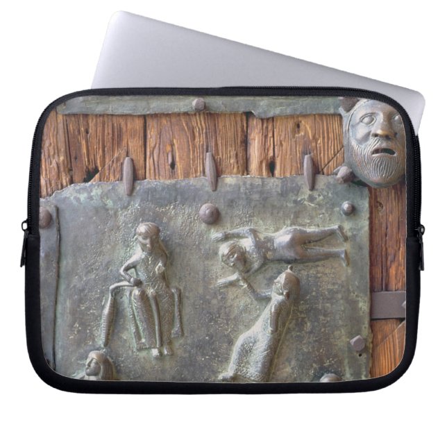 Panel from the left hand door, 12th century (bronz laptop sleeve (Front)