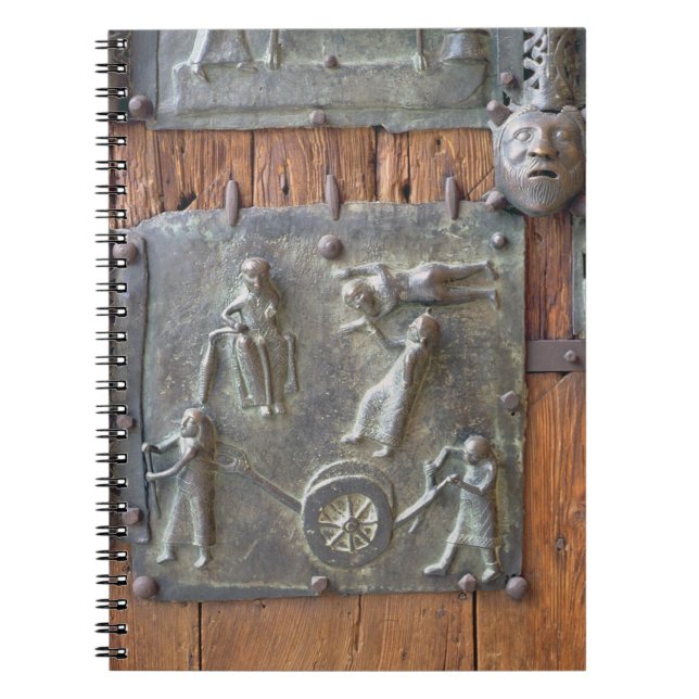 Panel from the left hand door, 12th century (bronz notebook (Front)