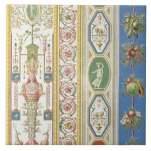 Panel from the Raphael Loggia at the Vatican, engr Ceramic Tile