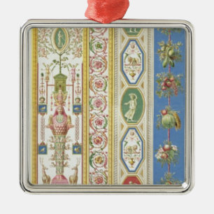 Panel from the Raphael Loggia at the Vatican, engr Metal Tree Decoration