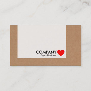 Panel - Heart - Cardboard Box Business Card