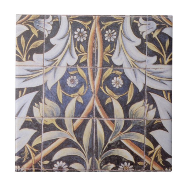 Panel Of Ceramic Tiles By William Morris (Front)