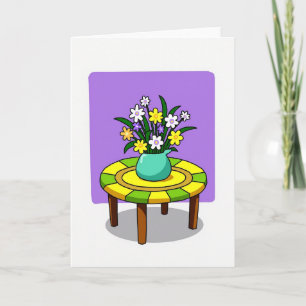 Panel Table Bouquet Art Card