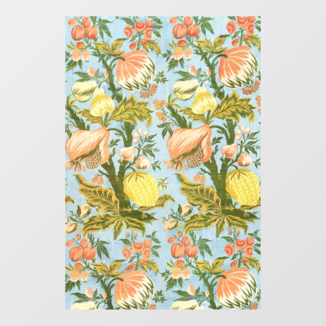 Panel With Design of Fruit Trees Vintage Brocade (Sheet)