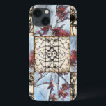 Paneled Abstract Scrollwork Painting iPhone 13 Case<br><div class="desc">A paneled abstract floral scrollwork painting by Jennifer Goldberger. A wonderfully complex piece,  no two panels are exactly the same. If you are looking for a great gift look no further!</div>
