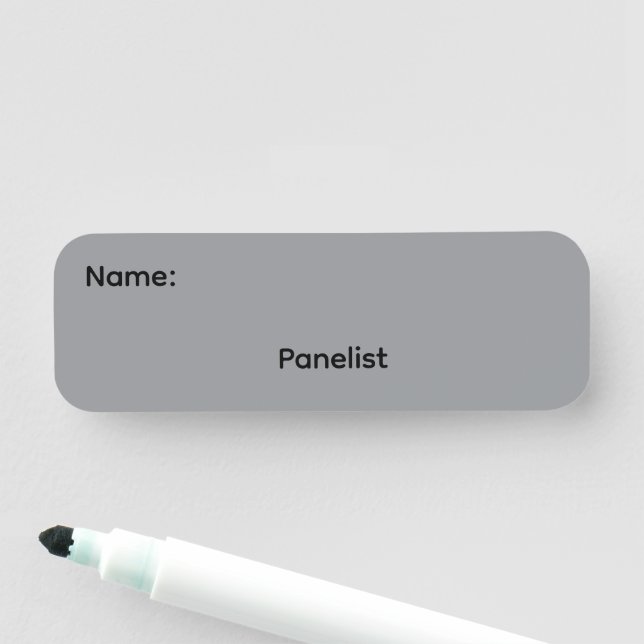 Panelists Magnetic Name Tag Button (In Situ)